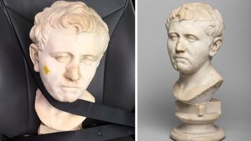 The bust, which art collector Laura Young found at a Texas thrift store in 2018, once belonged in the collection of King Ludwig I of Bavaria