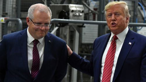Scott Morrison and Donald Trump held meetings in the US last month.
