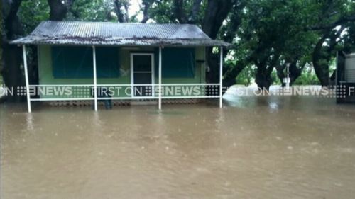 Flood waters have forced an evacuation of the area around the Daly River. (9NEWS)