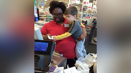 Shop cashier praised by mother for sweet gesture towards her struggling toddler