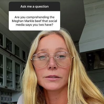 Gwyneth Paltrow addresses Meghan feud rumours.