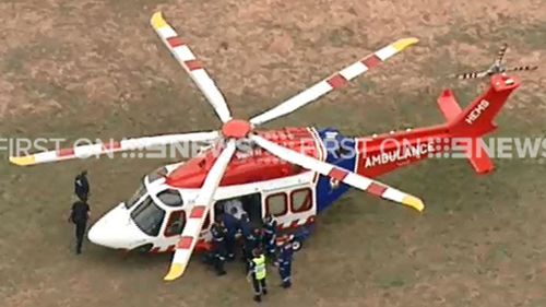 He has been airlifted to the Alfred hospital. (9NEWS)