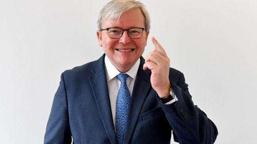 Kevin Rudd says Donald Trump should use clear, quiet diplomacy when dealing with China on North Korea. (AAP)