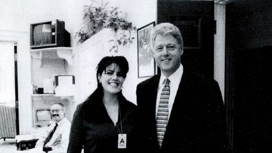 Monica Lewinsky meets Bill Clinton in the White House