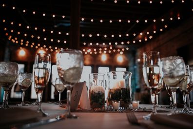 Wedding reception table