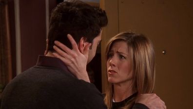 Ross and Rachel get together in the final episode of Friends.