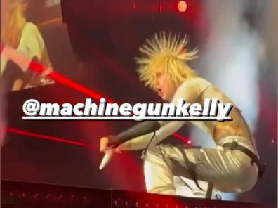 Machine Gun Kelly electrocuted during performance