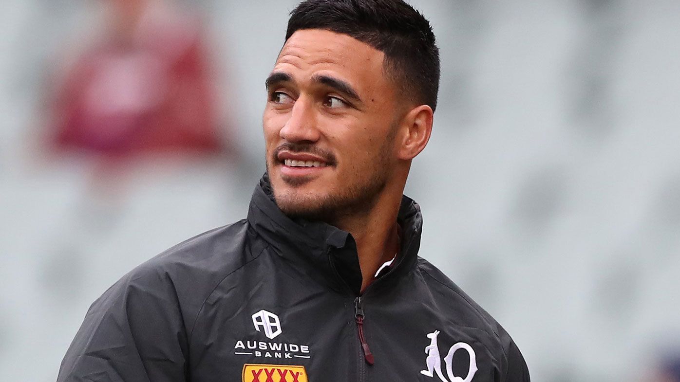 Valentine Holmes played at fullback for the Maroons in Game Two. (Getty)