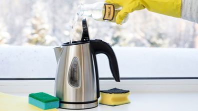 Descale a kettle, cleaning hacks