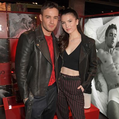 Liam Payne and Maya Henry attend the Hugo X Liam Payne Bodywear Campaign party at Flannels on December 4, 2019 in London, England. 