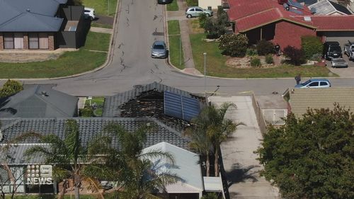 The Adelaide family home was destroyed in the blaze.