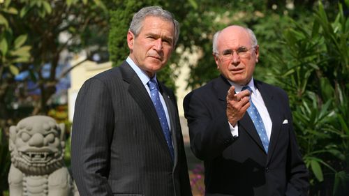 Australia's Prime Minister John Howard and the United States of America President George Bush