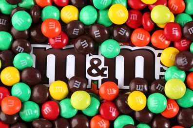 Packet of M&M candy
