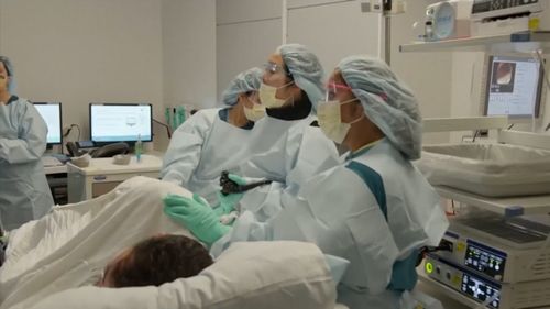 Jimmy Kimmel's colonoscopy procedure featured on Tuesday's episode of "Jimmy Kimmel Live." (ABC)