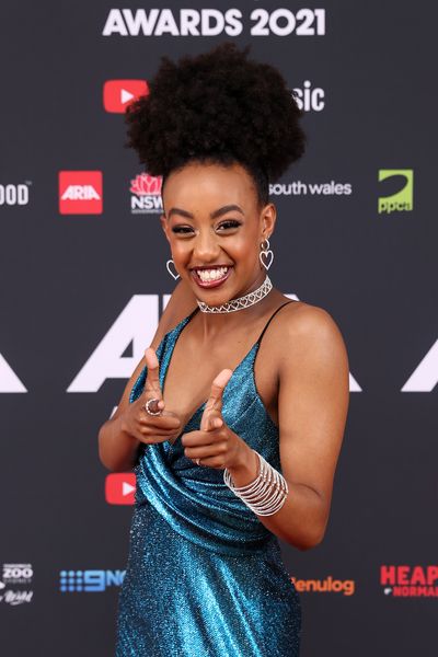 Tsehay Hawkins of The Wiggles attends the 2021 ARIA Awards 