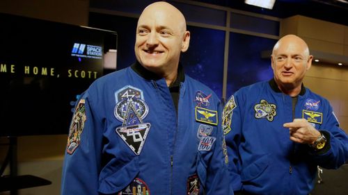 NASA astronaut Scott Kelly, left, and his twin Mark. (Photo: AP).
