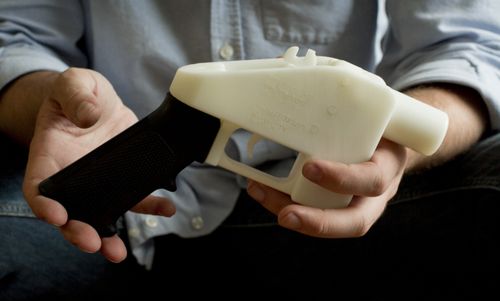 A US Federla judge has blocked the publication of blueprints for 3D-printed handguns. Picture: AP.