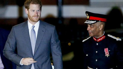 Prince Harry attended London Fire Brigade's annual Christmas carols even overnight. (AAP)