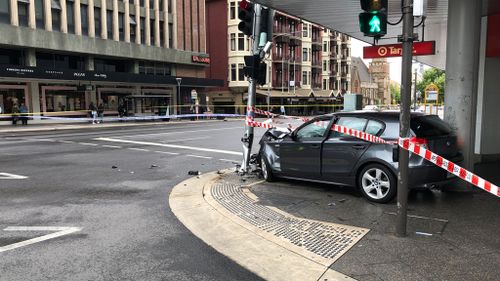 The carnage after the BMW drove into a busy pedestrian intersection on Adelaide's Rundle Street (AAP)
