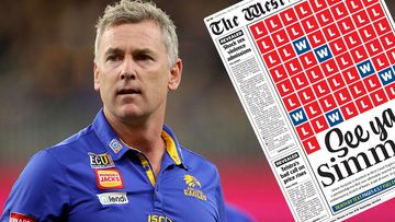 The West Australian is under fire for its front page on Adam Simpson&#x27;s sacking.