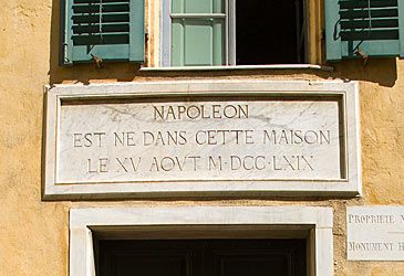 Napoleon Bonaparte was born on which island in 1769?