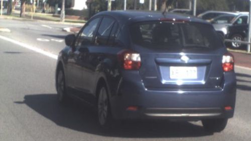 Police say the vehicle was stolen from East Victoria Park about 1.50pm. (Western Australia Police)