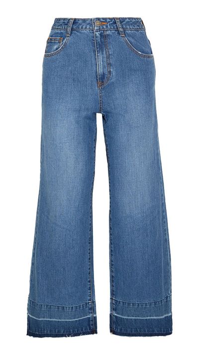 7. A pair of flared jeans