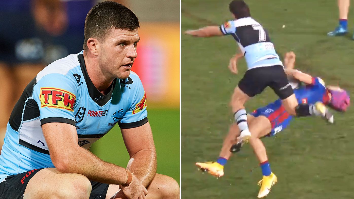 Sharks Chad Townsend faces five-week suspension for Kalyn Ponga shoulder charge 