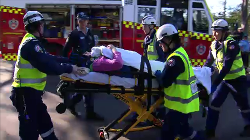 A woman has been injured in a crash on Sydney's North Shore.