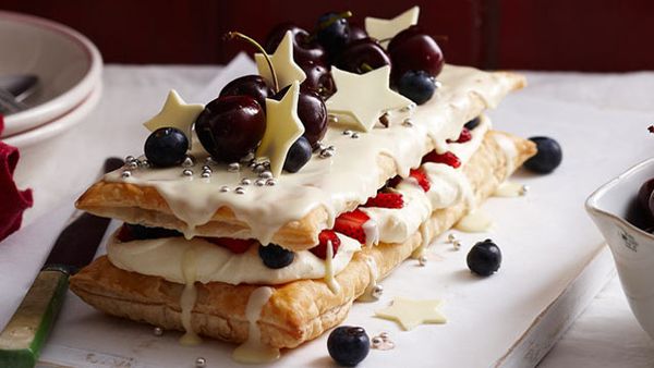 White chocolate mille feuille