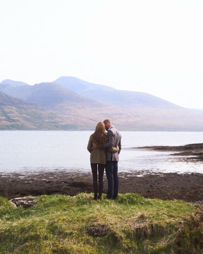 Prince William and Catherine, the Prince and Princess of Wales, share a photo to mark their 14th wedding anniversary on the Isle of Mull, in Scotland, on April 29 2025.