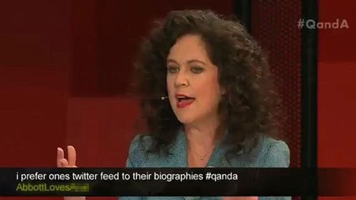 ABC apologises over crude tweet aired on Q&A