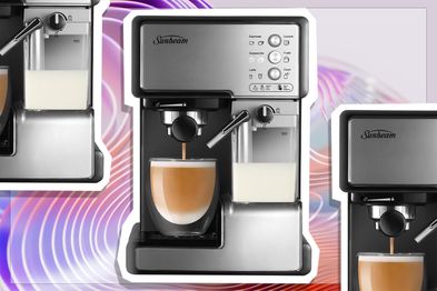 9PR: Sunbeam Café Barista One-Touch Espresso, Latte & Cappuccino Coffee Machine, Black