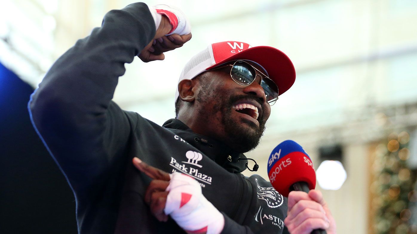 Dereck Chisora wears R-rated shorts to weigh-in for Dillian Whyte rematch