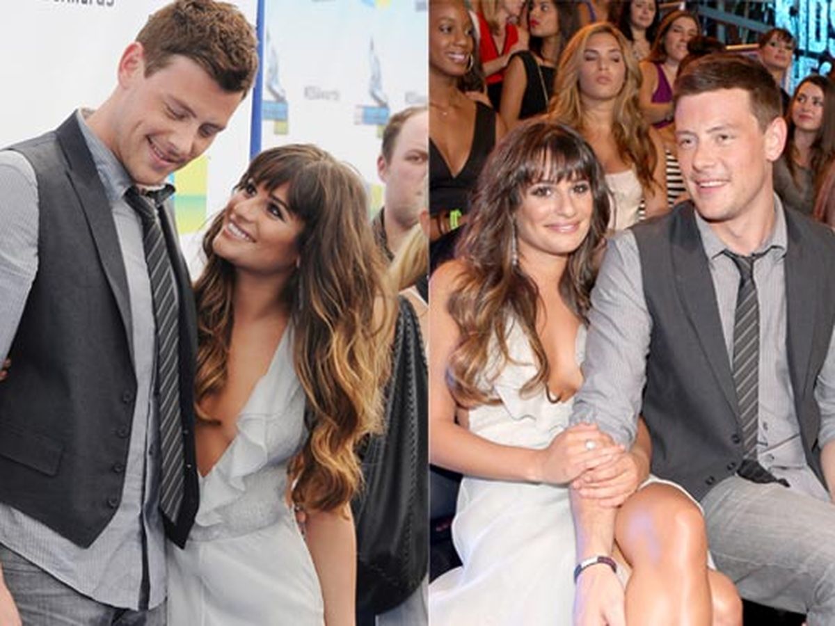 I Glee I S Lea Michele And Cory Monteith Make It Official With Pda On The Red Carpet 9celebrity