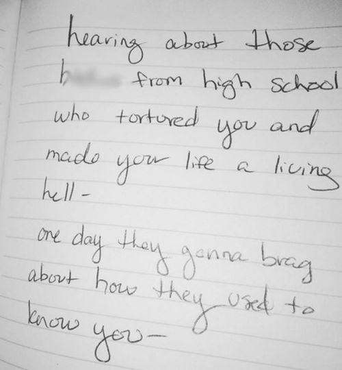 Kesha posted the handwritten note to her Instagram. (Instagram: @iiswhoiis)
