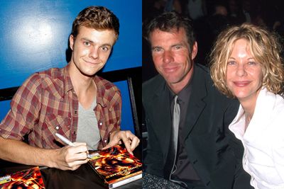 Jack Quaid who plays Marvel in the films is the son of Dennis Quaid and Meg Ryan.<br/><br/>(Images: Getty)