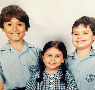 Jo Abi's three children (from left) Philip, 16, Caterina, 10 and Giovanni, 11.