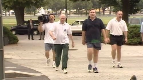 John Howard on his famous morning walk on September 11, 2001.