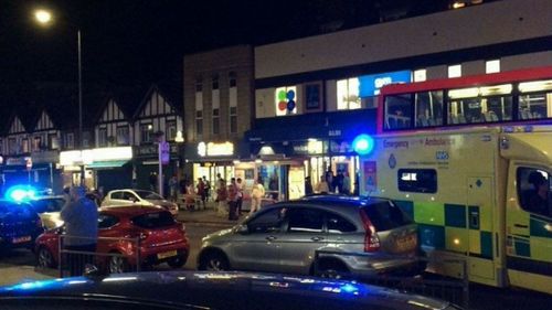 Three people have been shot outside a tube station in London. (Supplied)