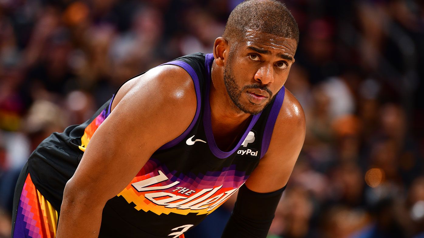 Chris Paul looks on during game seven