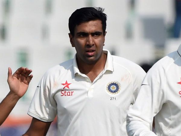 Off-spinner Ravichandran Ashwin celebrates another wicket. (AAP)