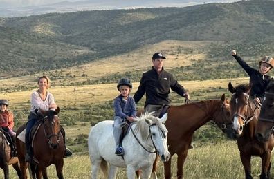 Chris Hemsworth and Elsa Pataky with kids - daughter India and twin boys Sasha and Tristan