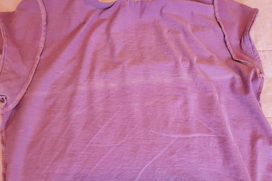 Line drying in the sun has caused this shirt to bleach
