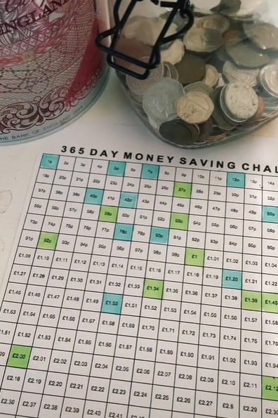 Mum coins savings challenge