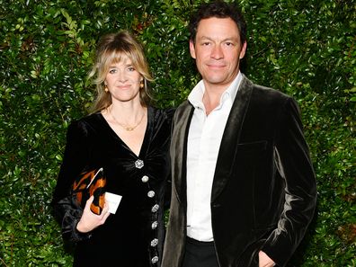 Dominic West and Catherine Fitzgerald attend Chanel And Charles Finch Pre-Oscar Awards Dinner At The Polo Lounge in Beverly Hills on February 23, 2019 in Beverly Hills, California. 