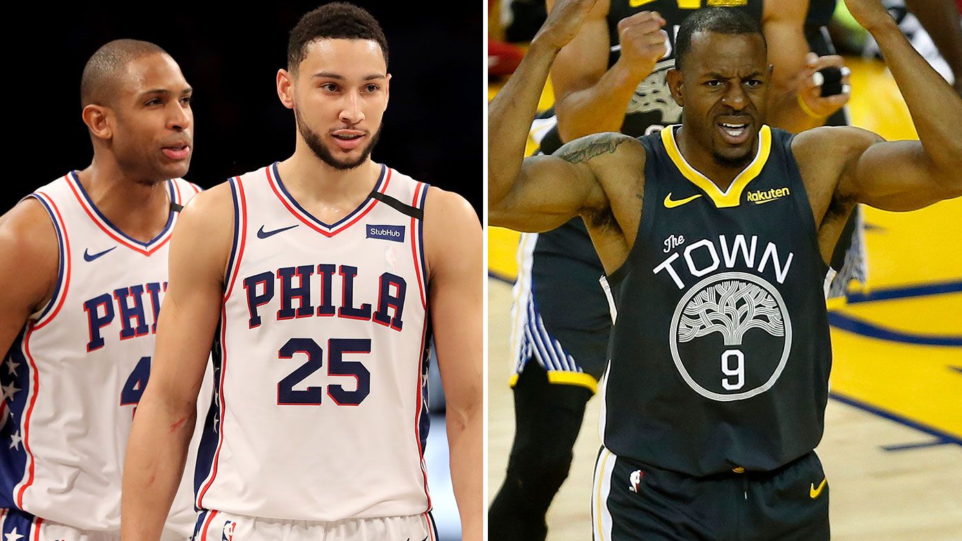 Al Horford, Ben Simmons, Andre Iguodala 