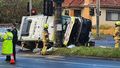 Three people hospitalised after an ambulance rollover in Preston Victoria. 