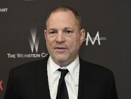 Disgraced film mogul Harvey Weinstein became the butt of Meyers' jokes at the Golden Globes.