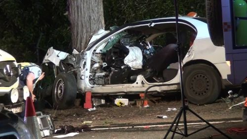 Logan's father was also a passenger in the vehicle and came away with serious injuries. Picture: 9NEWS.